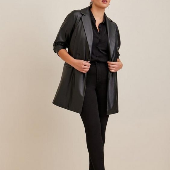 Torrid Madison Crepe De Chine Button-Front Long‎ Sleeve Shirt size 5xl - Picture 1 of 11